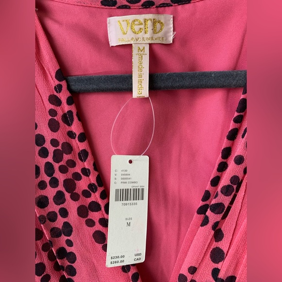 Anthropologie Verb by Pallavi Singhee V-Neck Ombre Maxi Dress Medium New w Tags - Picture 11 of 14